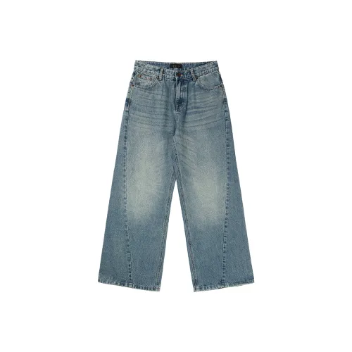 COUNTRY MOMENT Промытый синий Унисекс Джинсы