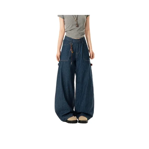 PISYPOX Blue Unisex Casual Pants PISYPOX Синий Унисекс Повседневные Штаны