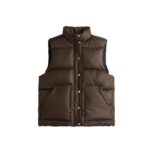 H M Темный хаки зеленый женский жилет