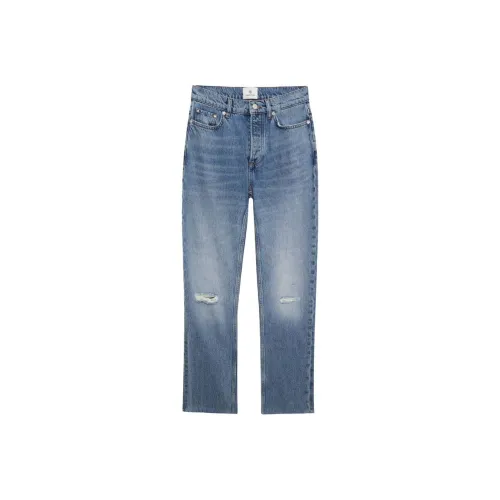 Anine Bing Blue Women's Jeans Анин Бинг Синий Женские Джинсы