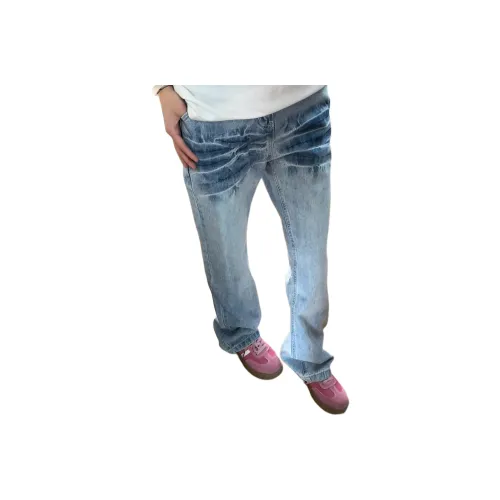 DAFK Ледяной синий Полуэластичный пояс Предложение Размер Маленький Женские Джинсы