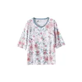 Серо-голубой принт