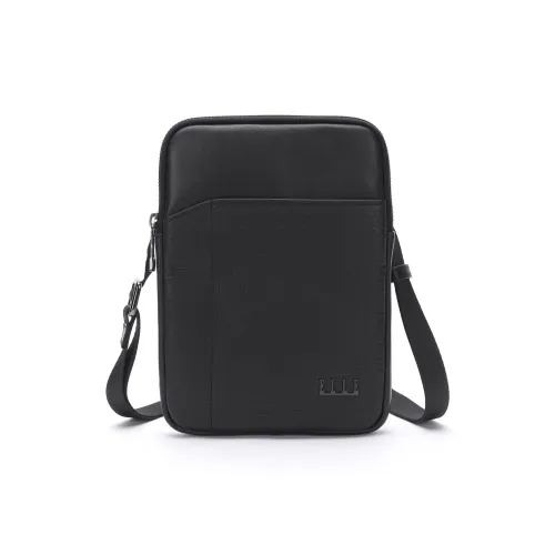 ELLE HOMME Сумка через плечо из натуральной коровьей кожи мужская черная