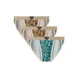 3 пачки с принтом [Кофейный + Кофейный + Зеленый]