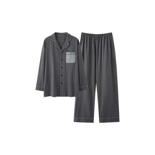 Mulong Family Серый Мужской Пижамный Комплект