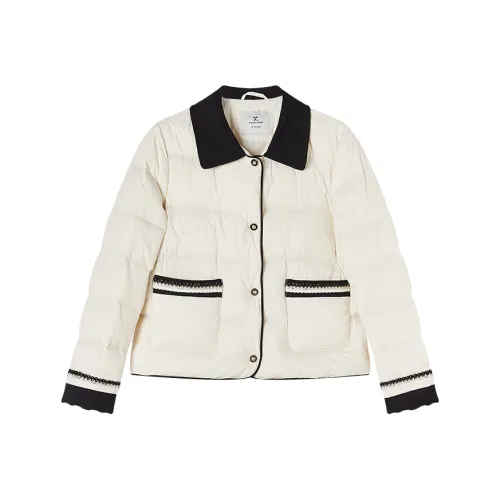 XIANGYING Бежевый Желтый Женский Пуховик