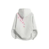 Утолщенный с флисовой подкладкой, бело-серый вереск