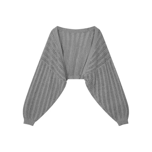 Wang Leshi Серый Женский Трикотаж