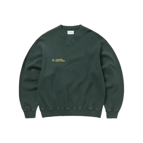 Thisisneverthat FW25 Аутентичный TRADITION Crewneck Морской зеленый Свитшот Унисекс