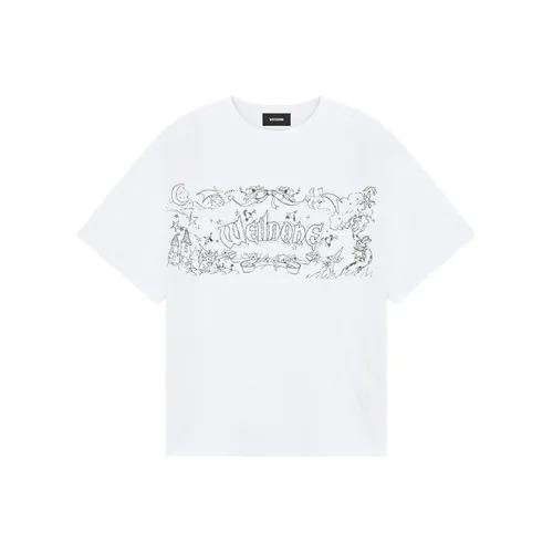 WE11DONE Короткий рукав T-рубашки унисекс белый