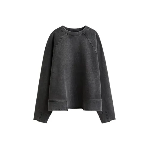 H M Черный Washed Женские Свитшоты