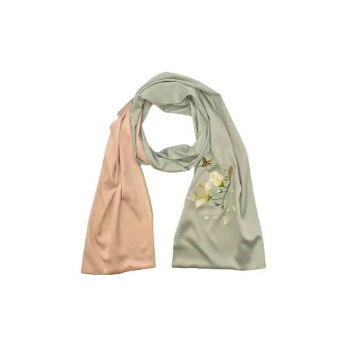 JKEM Полиамидное волокно Женские шелковые шарфы