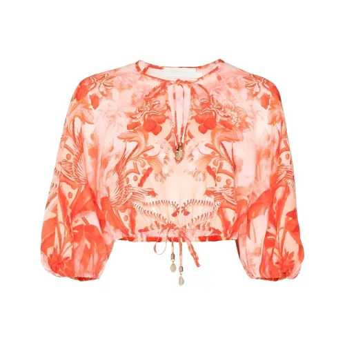 Zimmermann Orange Женские Короткие Топы