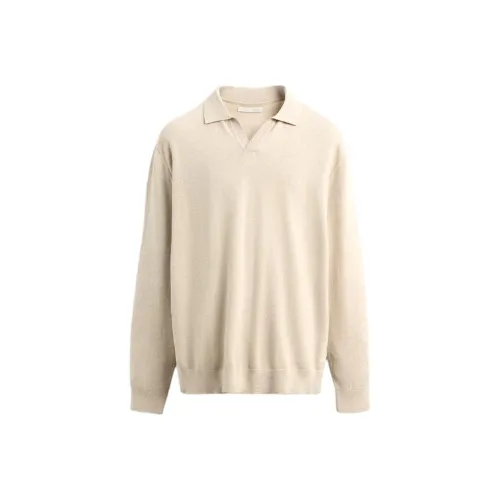 ZARA Бежевый Мужской Поло