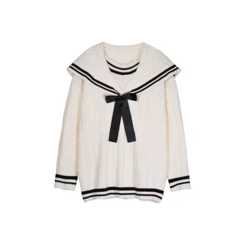 ZVJH Белый Женский Трикотаж