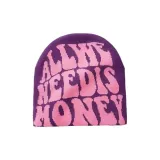 Фиолетовая шляпа, розовая