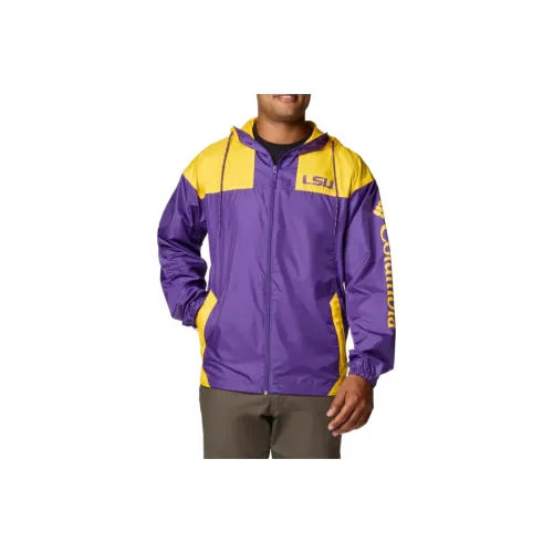 Columbia Фиолетово-Желтая Мужская Куртка