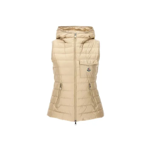 Moncler Glygos Series Бежевые Женские Жилеты