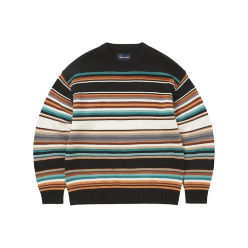 Thisisneverthat FW25 MULTI Полосатый Свитер Черный Белый Свитер Унисекс