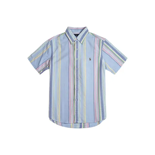Polo Ralph Lauren Blue Men's Shirts Поло Ralph Lauren Синие Мужские Рубашки