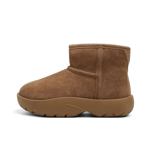 CENTRAL KITTY Термостойкие Устойчивые к истиранию 11 см Снежные ботинки 3,5 см Женские CAMEL