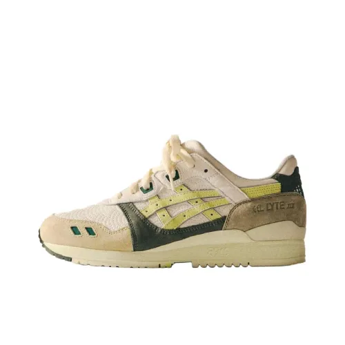 KITH x ASICS Gel Lyte 3 Беговые кроссовки Унисекс Бежево-желтый