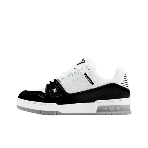 LOUIS VUITTON Тренер Low Топ Скейтборд Кроссовки Женские Черный Белый