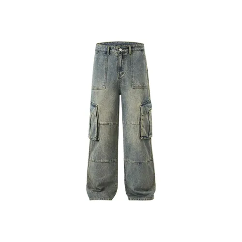 FOSS PHIL Винтажные синие мужские джинсы