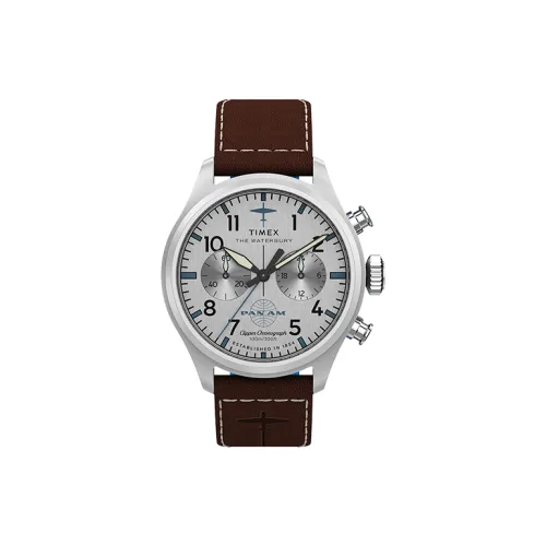 TIMEX WATERBURY Collection Мужские часы Кварцевый механизм Естественная кожа Ремешок 41 мм Многоцветный циферблат Часы Мужские часы