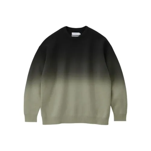 Graphpaper FW25 Градиентный окрашенный шерсть круглый вырез вязаный свитер унисекс