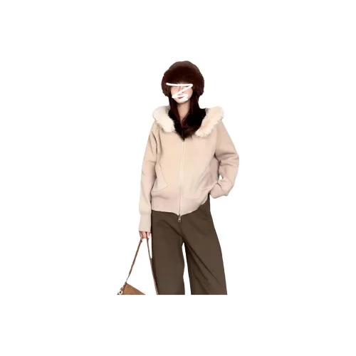 MORii Кофейный Сумка для покупок Женская Трикотаж