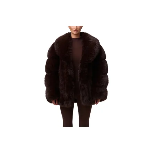 NAKED WARDROBE Шоколад Женское Пальто