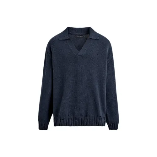 ZARA Индиго Мужская Поло