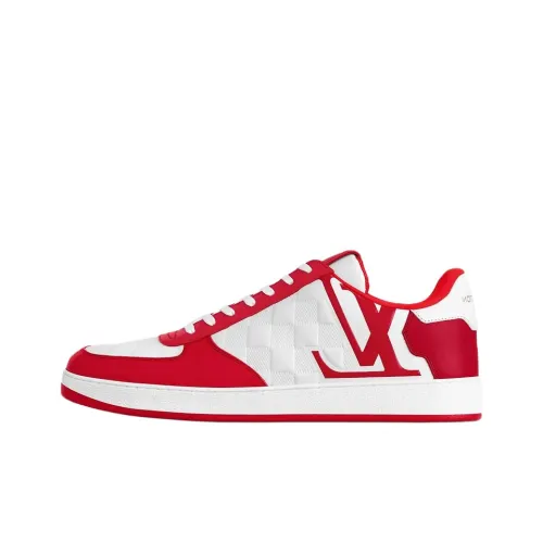 LOUIS VUITTON Rivoli Low Топ Скейтборд Кроссовки Мужские Красные