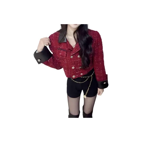 VINMUK Red Women's Short Coat VINMUK Красный Женский Короткий Пальто