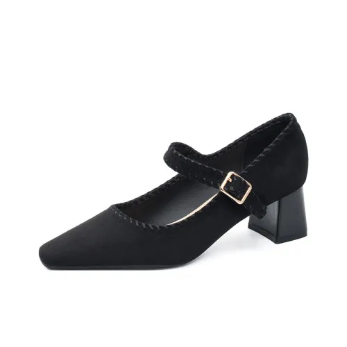 WESTLINK Грубый каблук Мэри Джейн туфли 5 см Женские