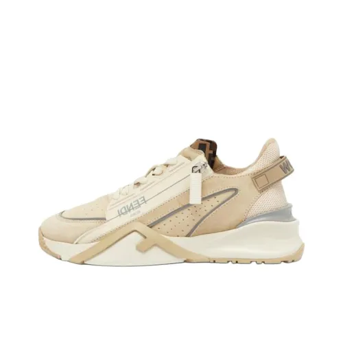 FENDI Flow Low Топ Повседневная обувь Женская Бежевая