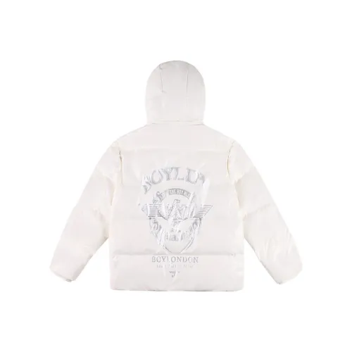 Boy London Ecru Unisex Down Jackets