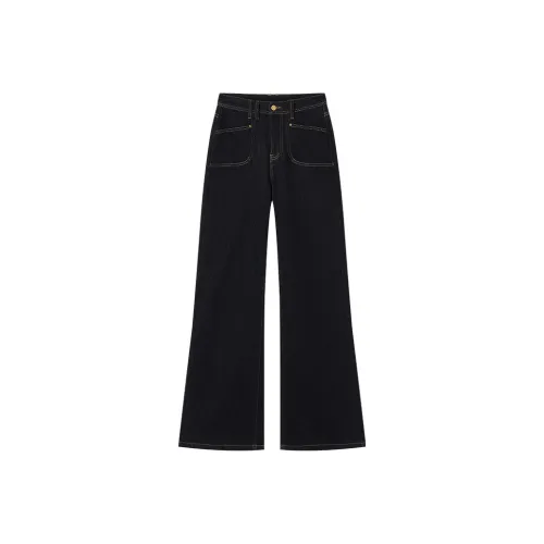 XIANGYING Темно-синий синий женский джинсы