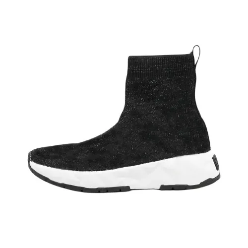 VERSACE JEANS VERSACE Устойчивый к истиранию Высокий Топ Спортивная Повседневная Обувь Женская Черная