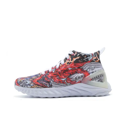 PEAK State Pole 1,0 Plus Амортизация Устойчивый к истиранию Легкий Высокий Топ Повседневная обувь Унисекс Красный