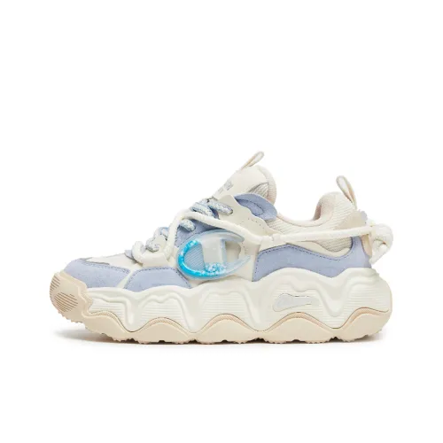 Champion Balance Low Top Скейтборд Кроссовки Женские Прозрачный Синий Молочно Белый