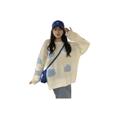 ZVJH Белый Женский Трикотаж