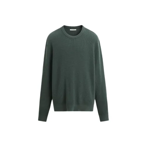 ZARA Зеленый Синий Мужские Свитера