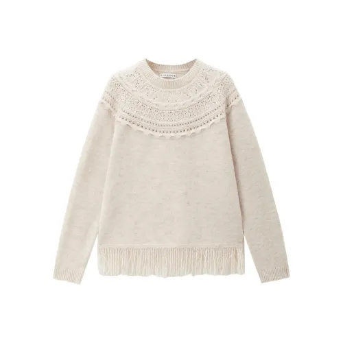 Giordano 02 Oats Кремово-абрикосовый Женский Трикотаж