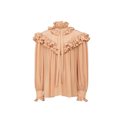 Chloé Рубашки для женщин цвета песчаной умбры