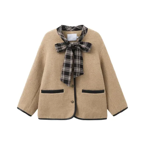 Another Alley Хаки Коричневый Женское Пальто