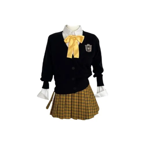 VKXOW Черный Женский Комплект с Юбкой