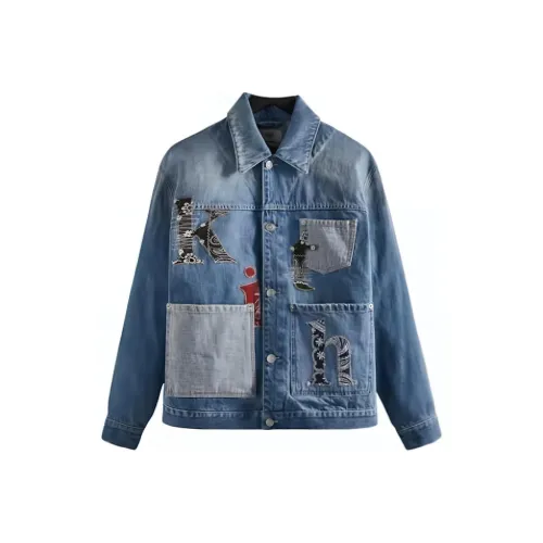 KITH Collaboration Blue Men's Denim Jackets