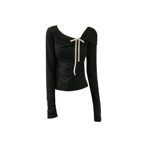 TXGN Черные Женские T-рубашки